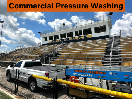 Commercial pressure washing