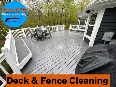 Deck fence cleaning