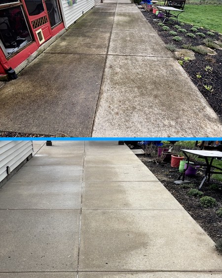 Concrete cleaning how often should you wash driveways in daytons freeze thaw cycle