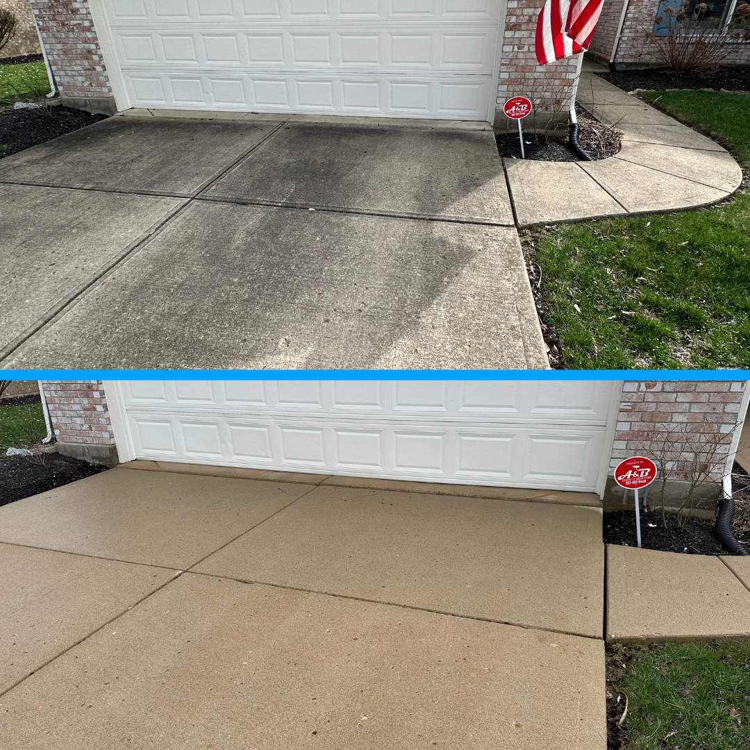 30 Years of Dirt & Mold Driveway Washing in Centerville, OH