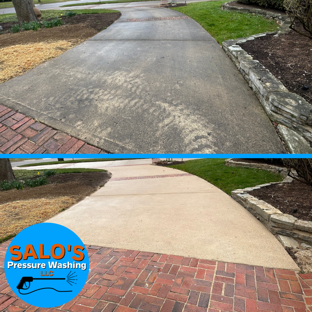 Concrete Driveway Cleaning and Power Washing in Centerville, Oh