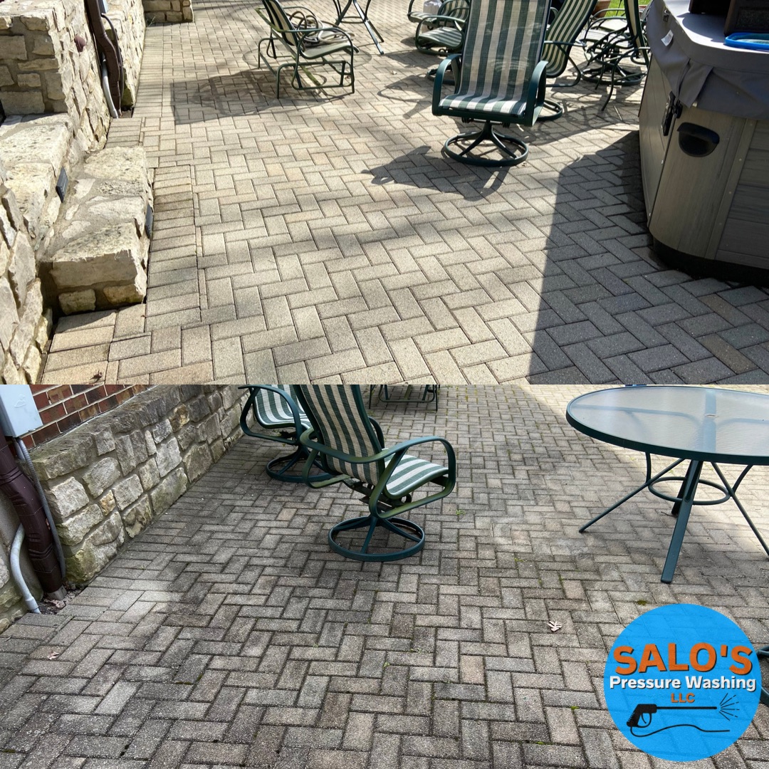 Paver patio cleaning beavercreek